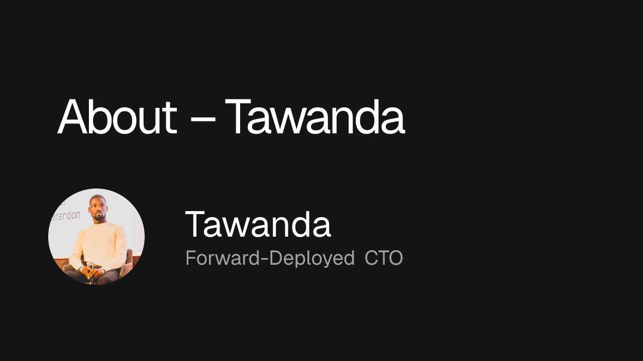 About – Tawanda
